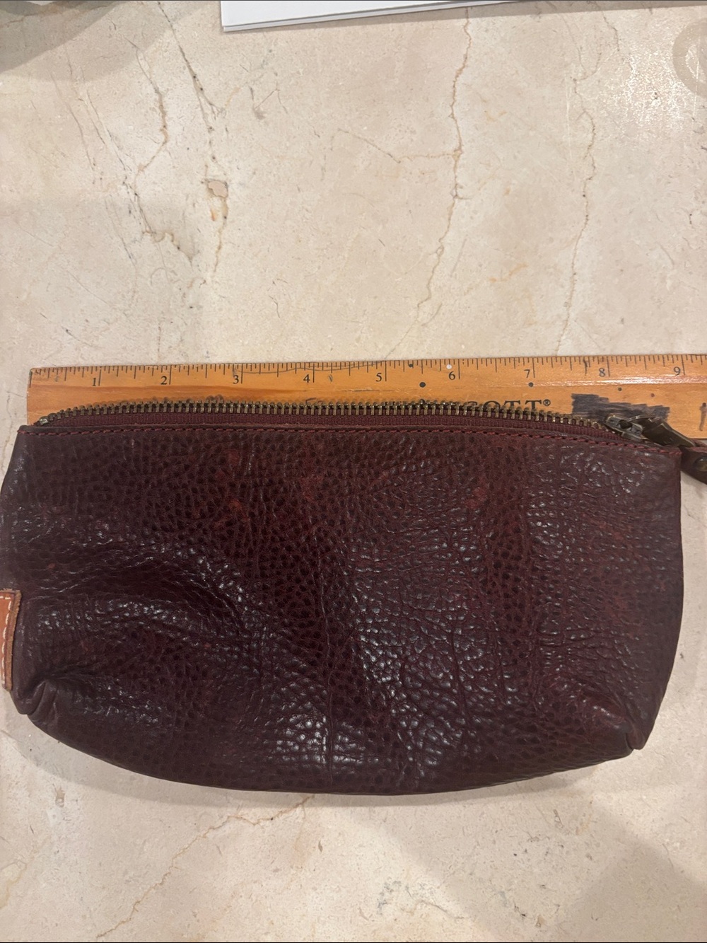 Will Leather Goods Leather Pouch - Dark Brown